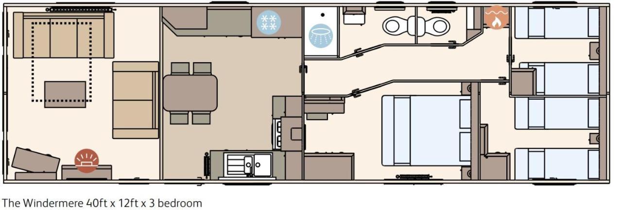 Lake District Prestige Caravan, 3 Bedrooms, Sleeps 8 On Haven Holiday Park Flookburgh Exterior foto